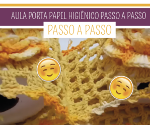 Aprenda Como Fazer Porta Papel Higiênico de Crochê Passo a Passo – Elaine Oliveira