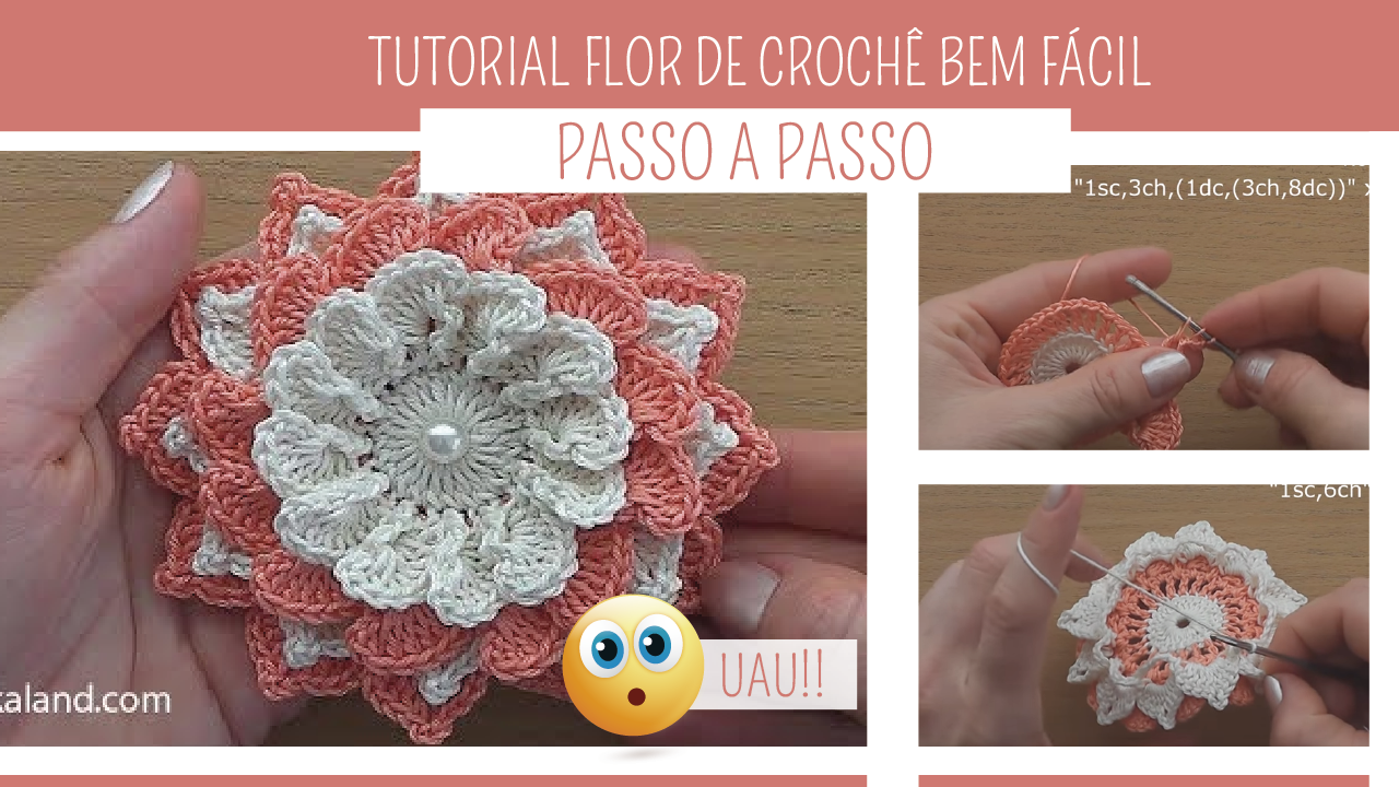 Descubra Como Fazer Flor de Crochê Passo a Passo Fácil